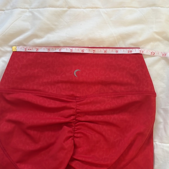 Zyia Red Leopard Scrunchy What Light n Tight Hi-Rise 7/8 - Picture 10 of 13